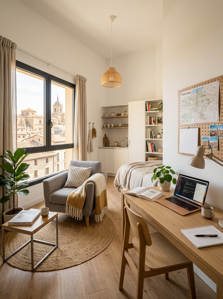 Departamentos para estudiantes y jóvenes profesionales en Pamplona